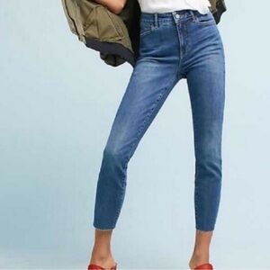 Pilcro and the Letterpress Script High Rise Skinny Jeans 30